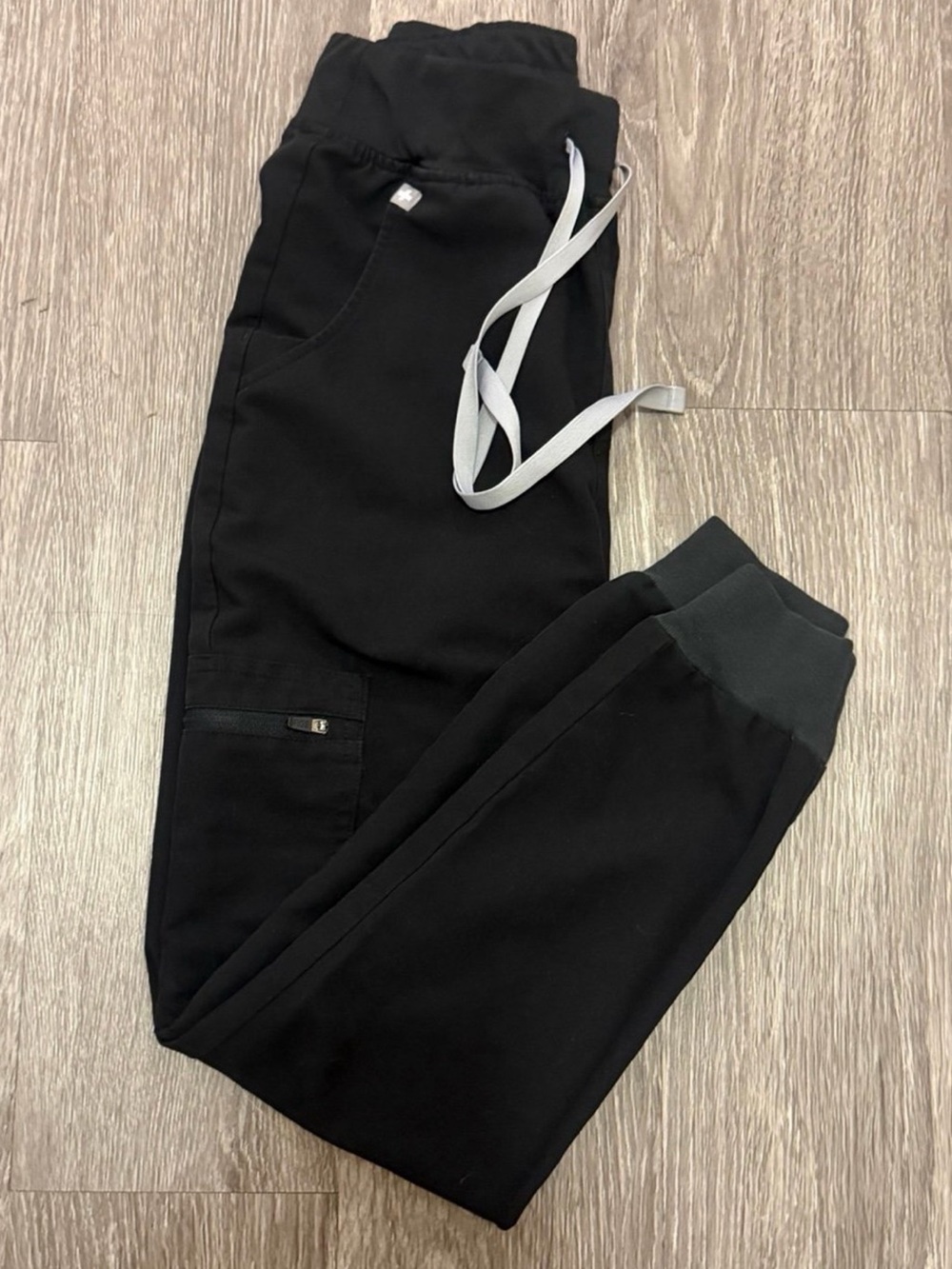FIGS Technical Collection Black High Waisted Zamora Jogger Womens Size Small